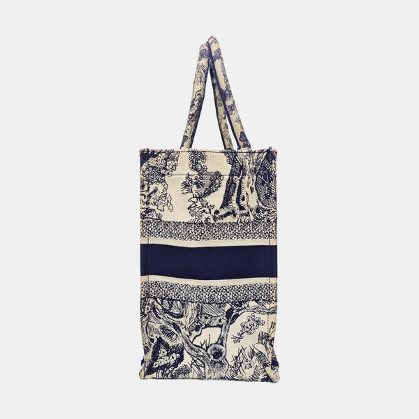 Book Tote Medium Canvas Blue