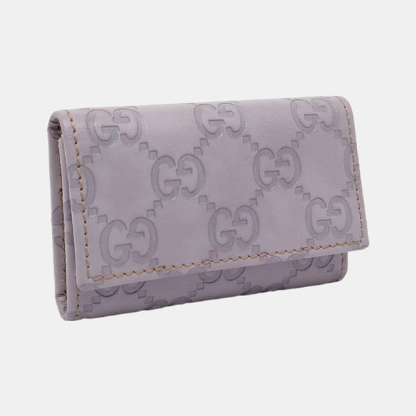 Monogram Calfskin Key Pouch Purple