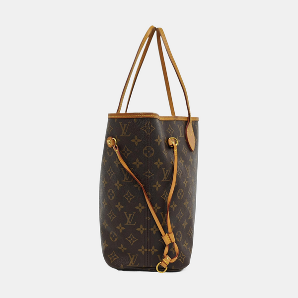 NEVERFULL MM Monogram Coated Canvas Brown
