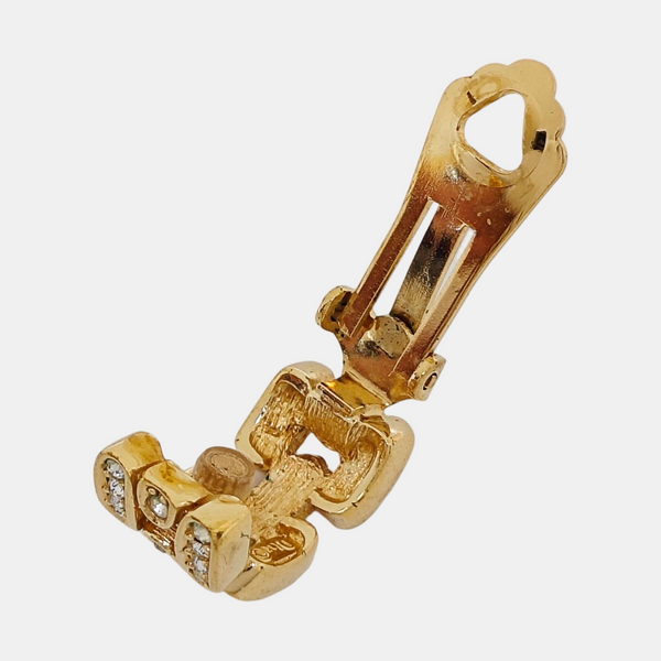 Metal Gold Clip On Earrings