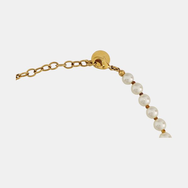 30 Montaigne Metal White Necklace