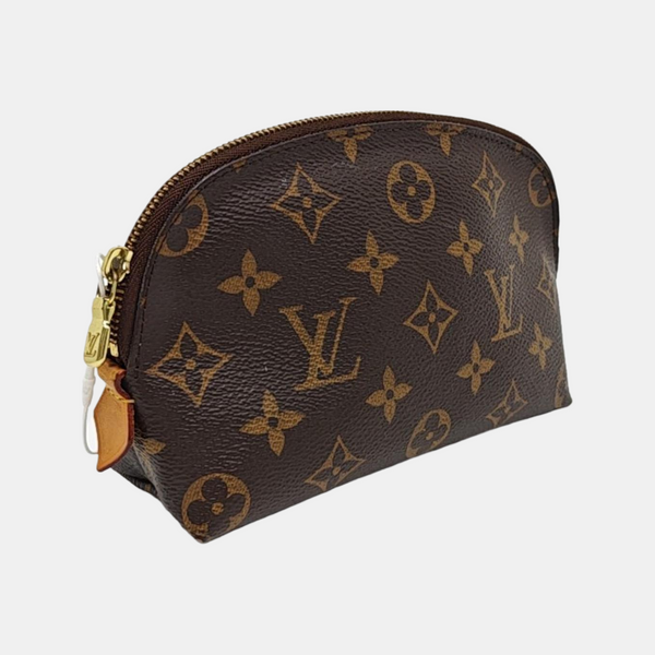 COSMETIC PM Monogram Coated Canvas Brown