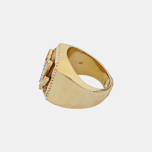 Metal Gold Ring EU 61
