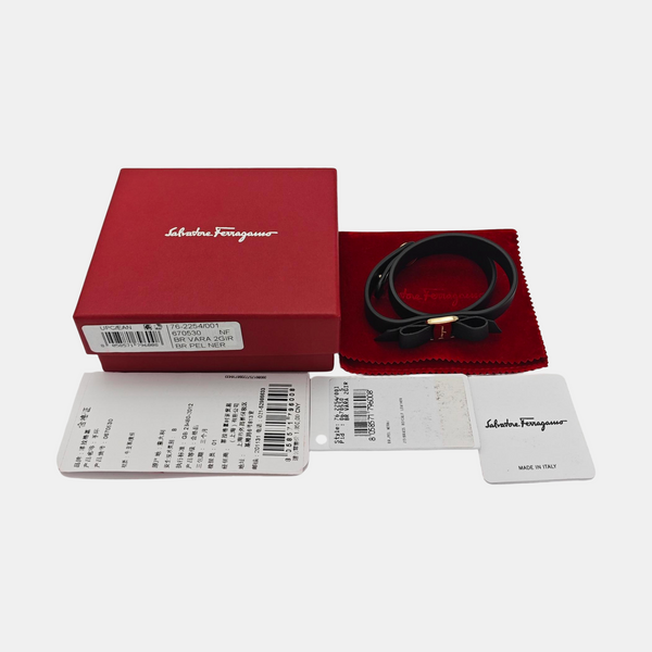 Leather Black Bangle