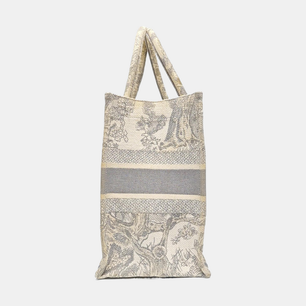 Book Tote Medium Canvas Gray