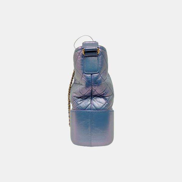 GABRIELLE Medium Quilted Calfskin Blue