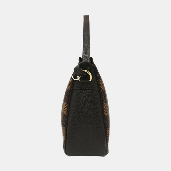 TROUSSE MAKE UP Damier Ebene Coated Canvas Brown