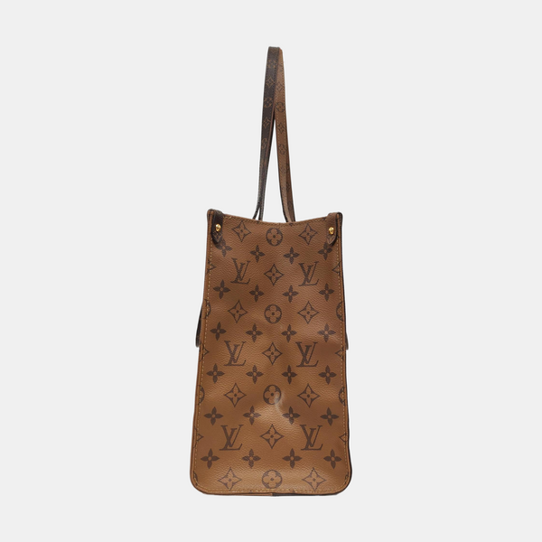 ONTHEGO MM Monogram Coated Canvas Brown