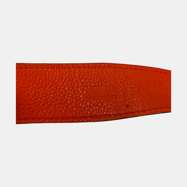 Leather Belt Orange