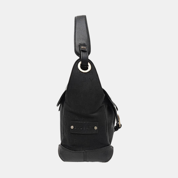 Canvas Top Handle Bag Black