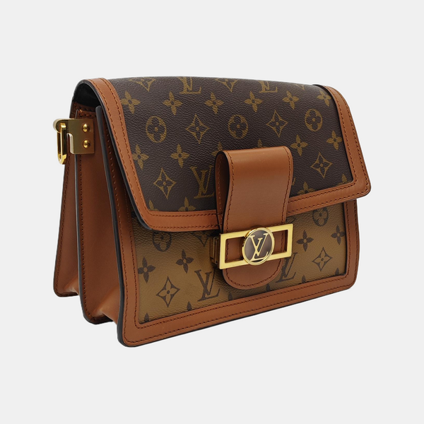 DAUPHINE MM Monogram Coated Canvas Brown