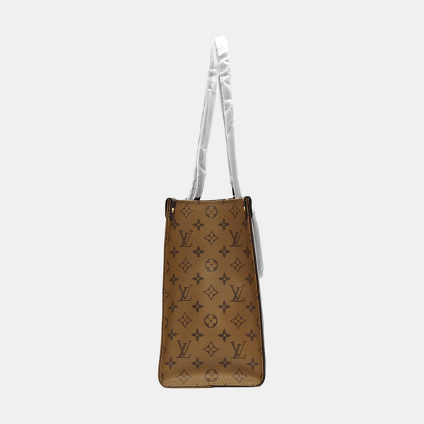 ONTHEGO MM Monogram Coated Canvas Brown