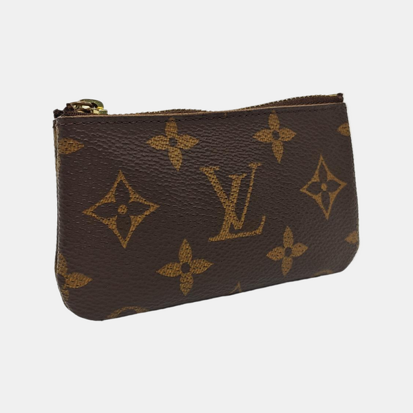 Monogram Coated Canvas Key Pouch Brown