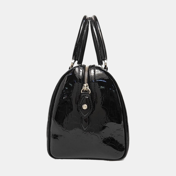 Boston Oblique Patent Leather Black