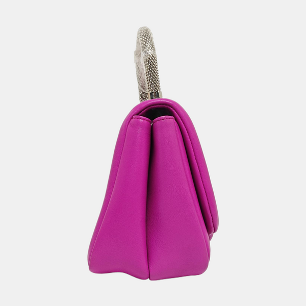 BVLGARI Quilted Lambskin Purple