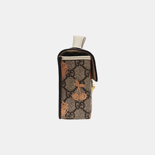 Padlock Mini Monogram Coated Canvas Beige