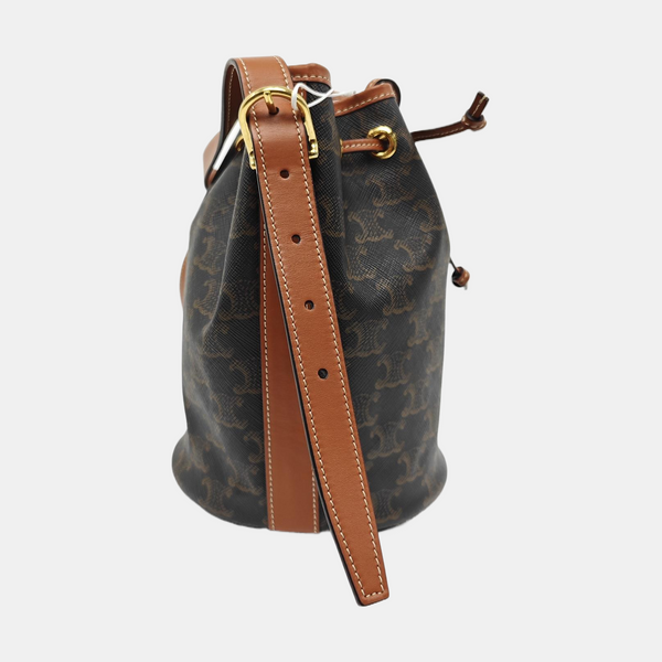 TRIOMPHE CANVAS Small Coated Canvas Brown