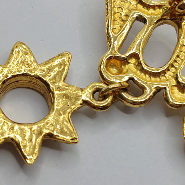 Metal Gold Brooch