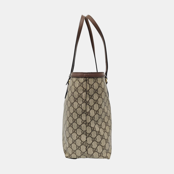 Ophidia Medium Monogram Coated Canvas Beige