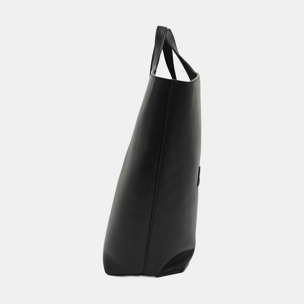 Calfskin Top Handle Bag Black