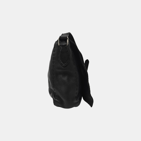 Quilted Calfskin Shoulder Bag Black