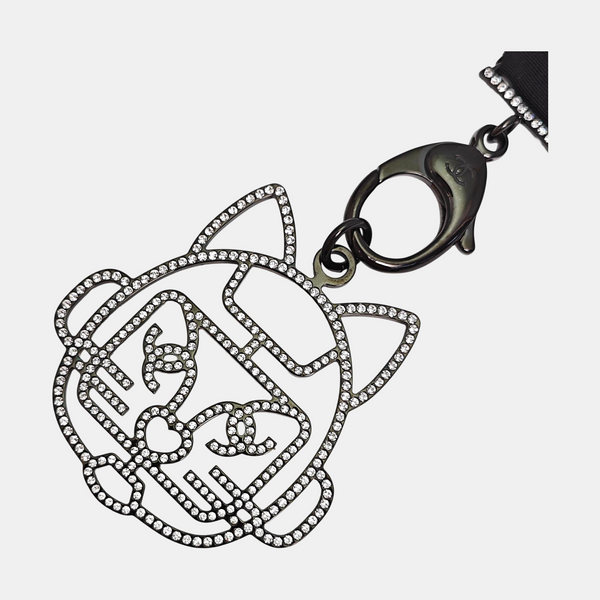 Fabric Bag Charm Black
