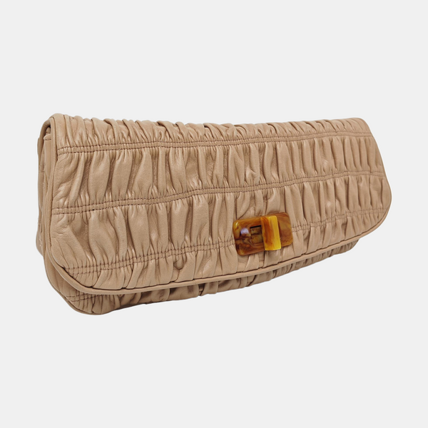 Quilted Lambskin Clutch Pink