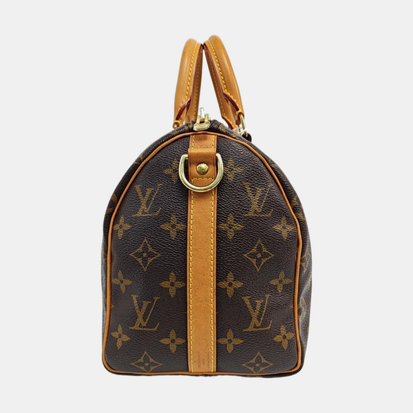 SPEEDY 25 Monogram Coated Canvas Brown