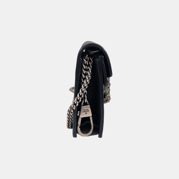 Authenticated pre-owned Dionysus Super Mini Calfskin Black - Crossbody Bag at Looply