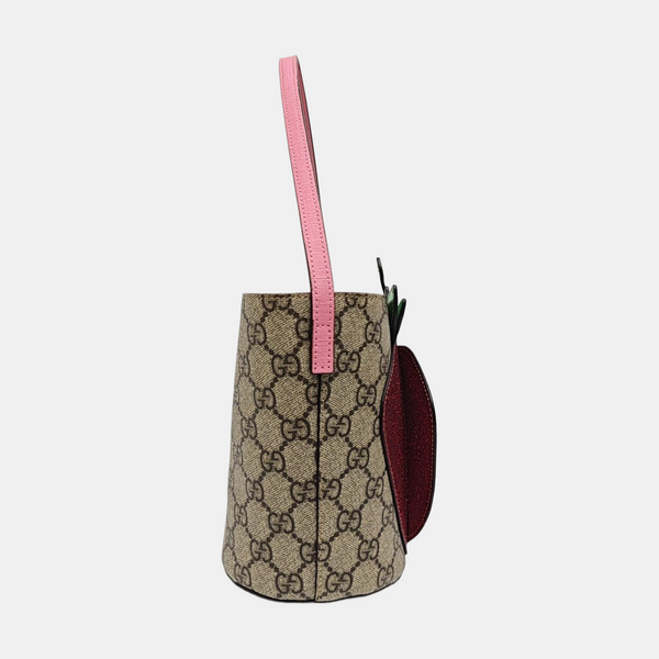 Children’s GG Bucket Coated Canvas Beige