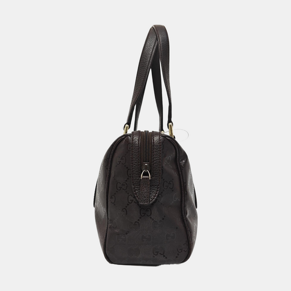 Monogram Coated Canvas Tote Bag Brown