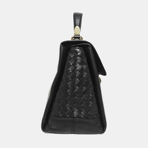 Piazza Medium Calfskin Black