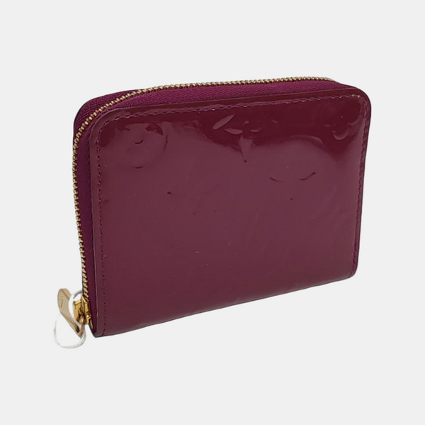 ZIPPY Monogram Patent Leather Red Wallet