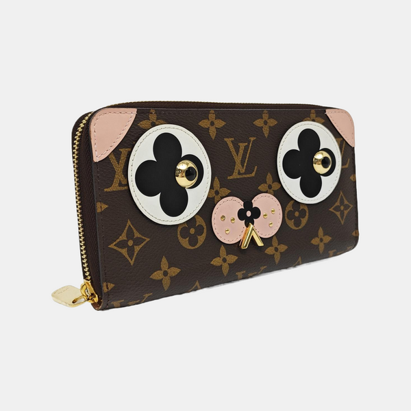 ZIPPY Monogram Coated Canvas Brown Wallet