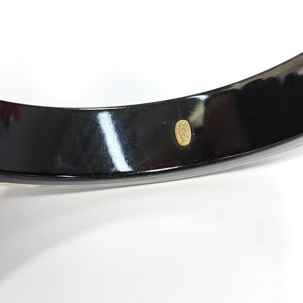Synthetic Material Black Bangle