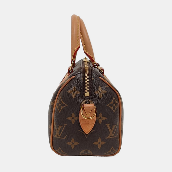 SPEEDY 20 Monogram Coated Canvas Brown
