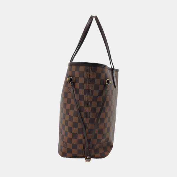 NEVERFULL MM Damier Ebene Coated Canvas Brown
