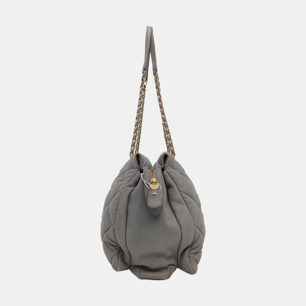 Quilted Lambskin Gray