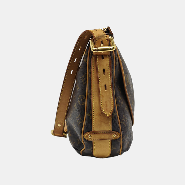 TULUM Monogram Coated Canvas Brown