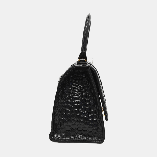 Hourglass S Calfskin Black