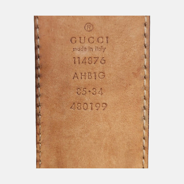 Leather Belt Gold