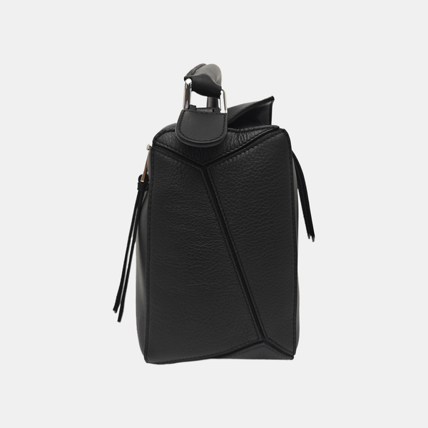 Puzzle Medium Calfskin Black