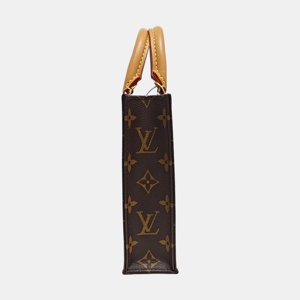 SAC PLAT Mini Monogram Coated Canvas Brown