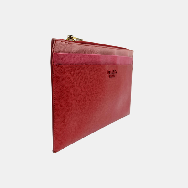 Calfskin Clutch Red