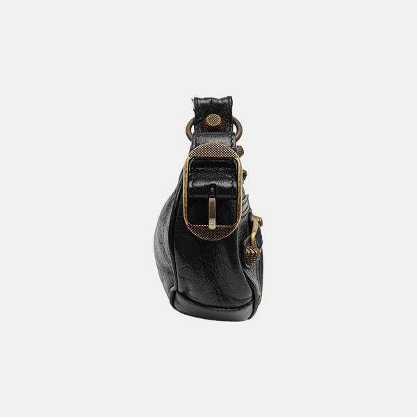 Calfskin Shoulder Bag Black