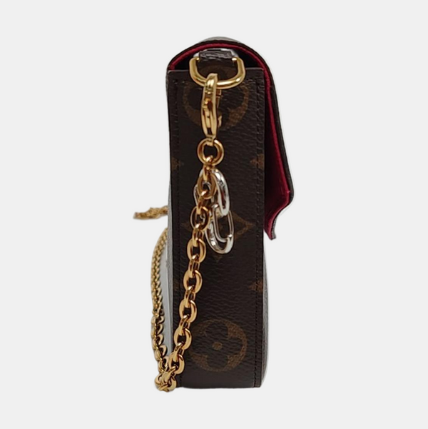 FÉLICIE Monogram Coated Canvas Brown