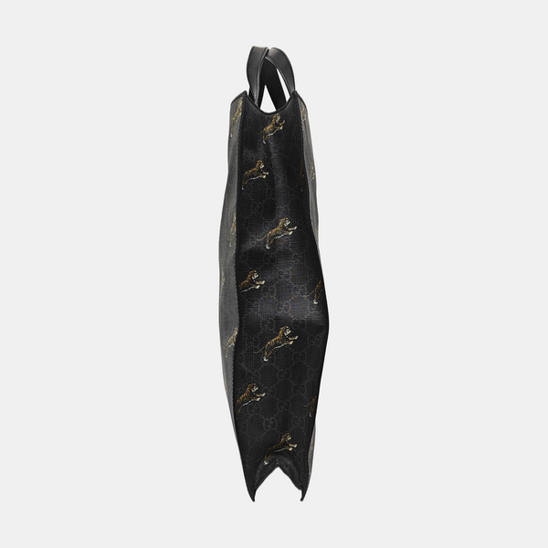GG Supreme Monogram Coated Canvas Black