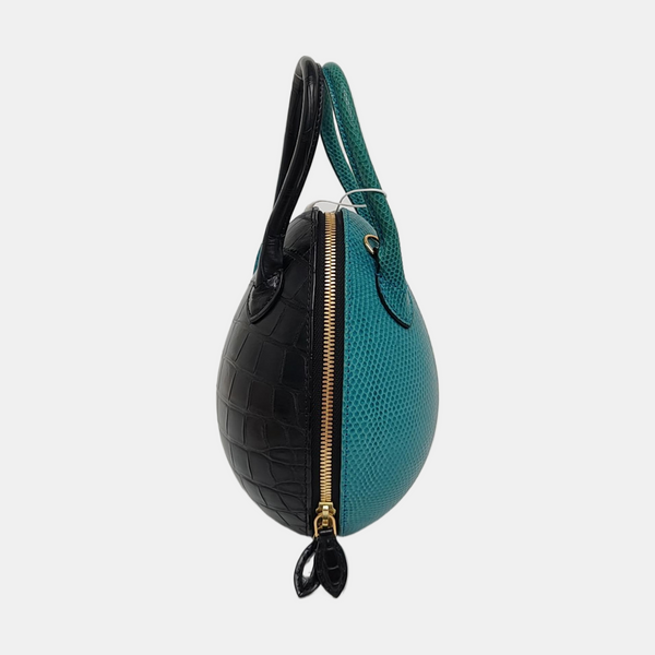 Python Shoulder Bag Blue
