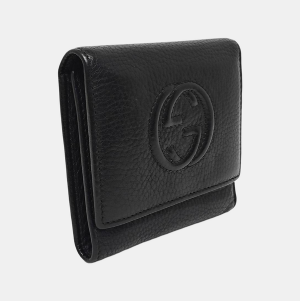 Soho Calfskin Black Wallet