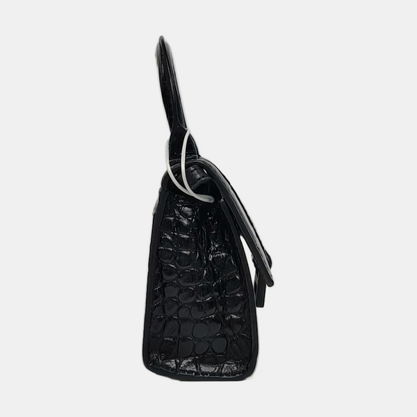 Hourglass Mini Calfskin Black